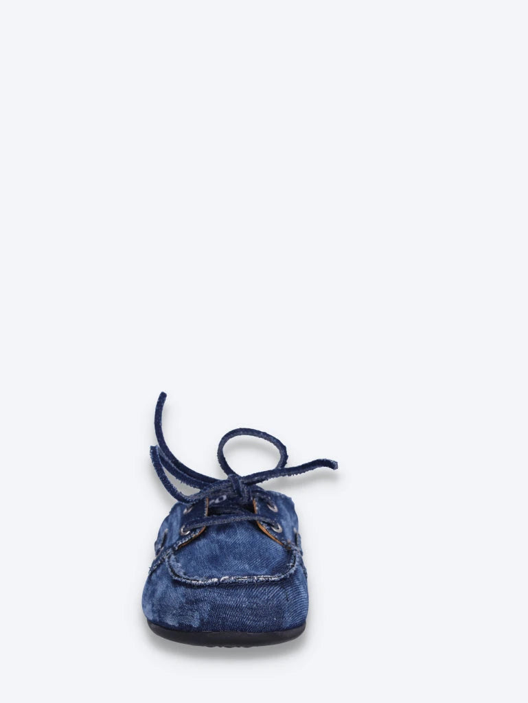 Boat loafers mules - denim 3