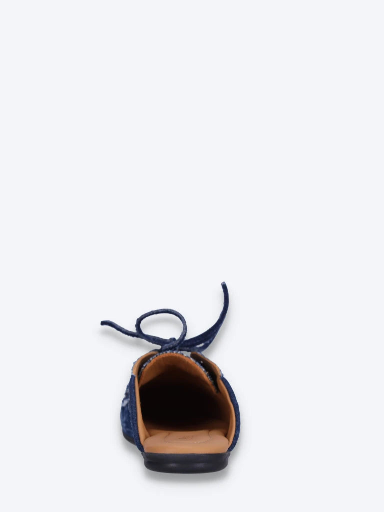 Boat loafers mules - denim 5