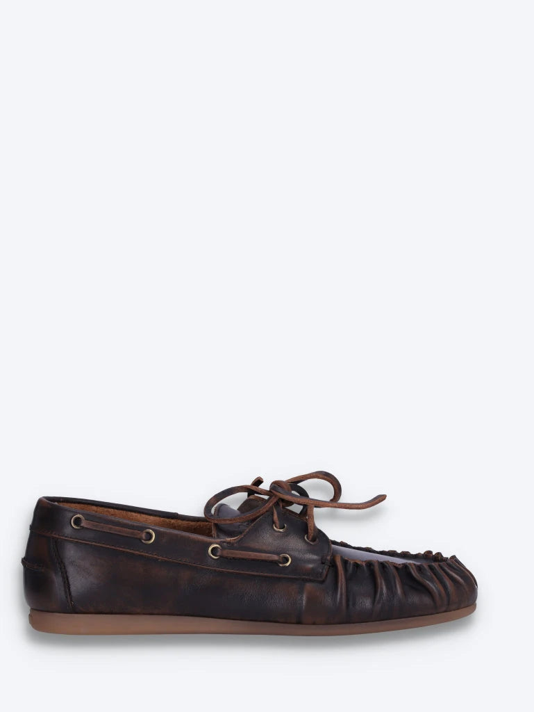 Wrinkle – Boots-Loafer aus gebürstetem Leder 1