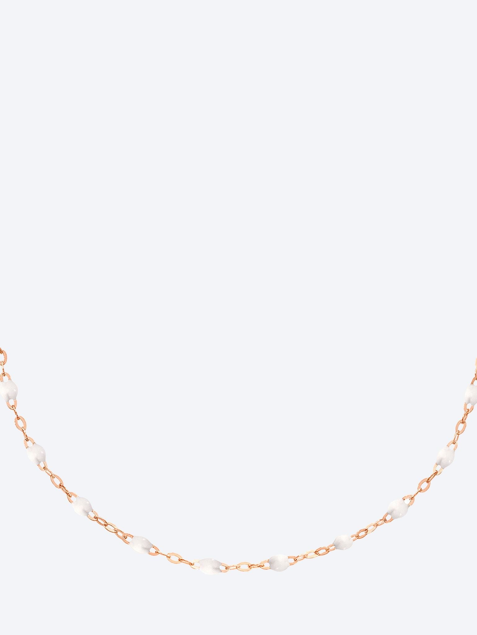 Bracelet cheville or rose blanche 24 cm 1