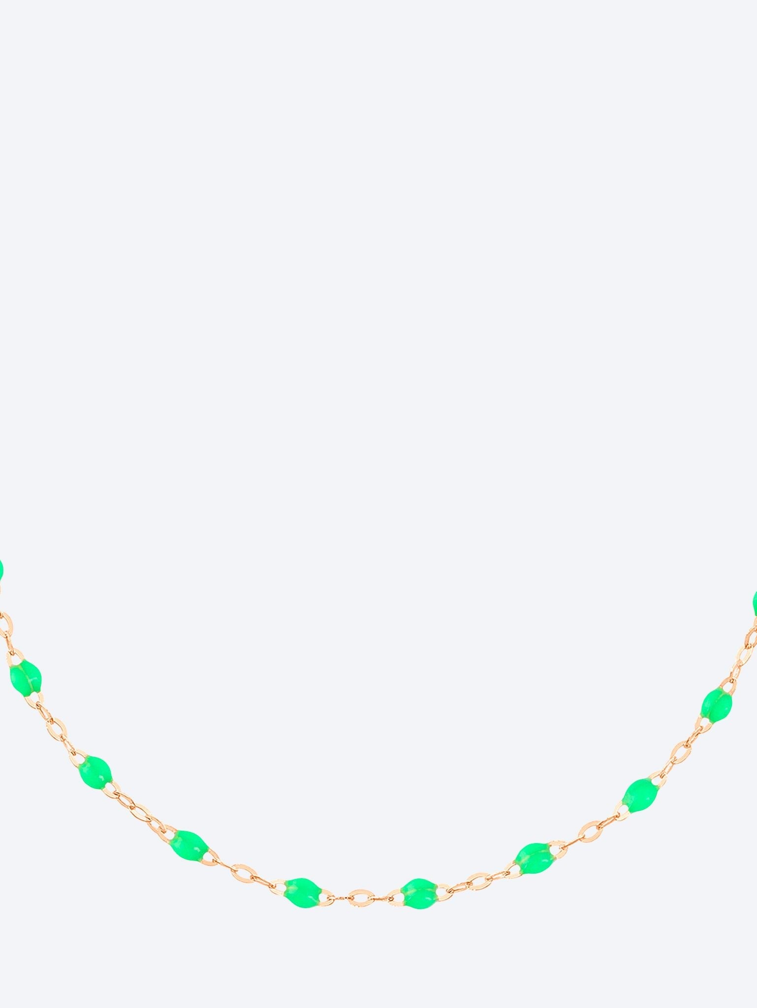 Armband Cheville oder Rose Vert Fluo 24 cm 1