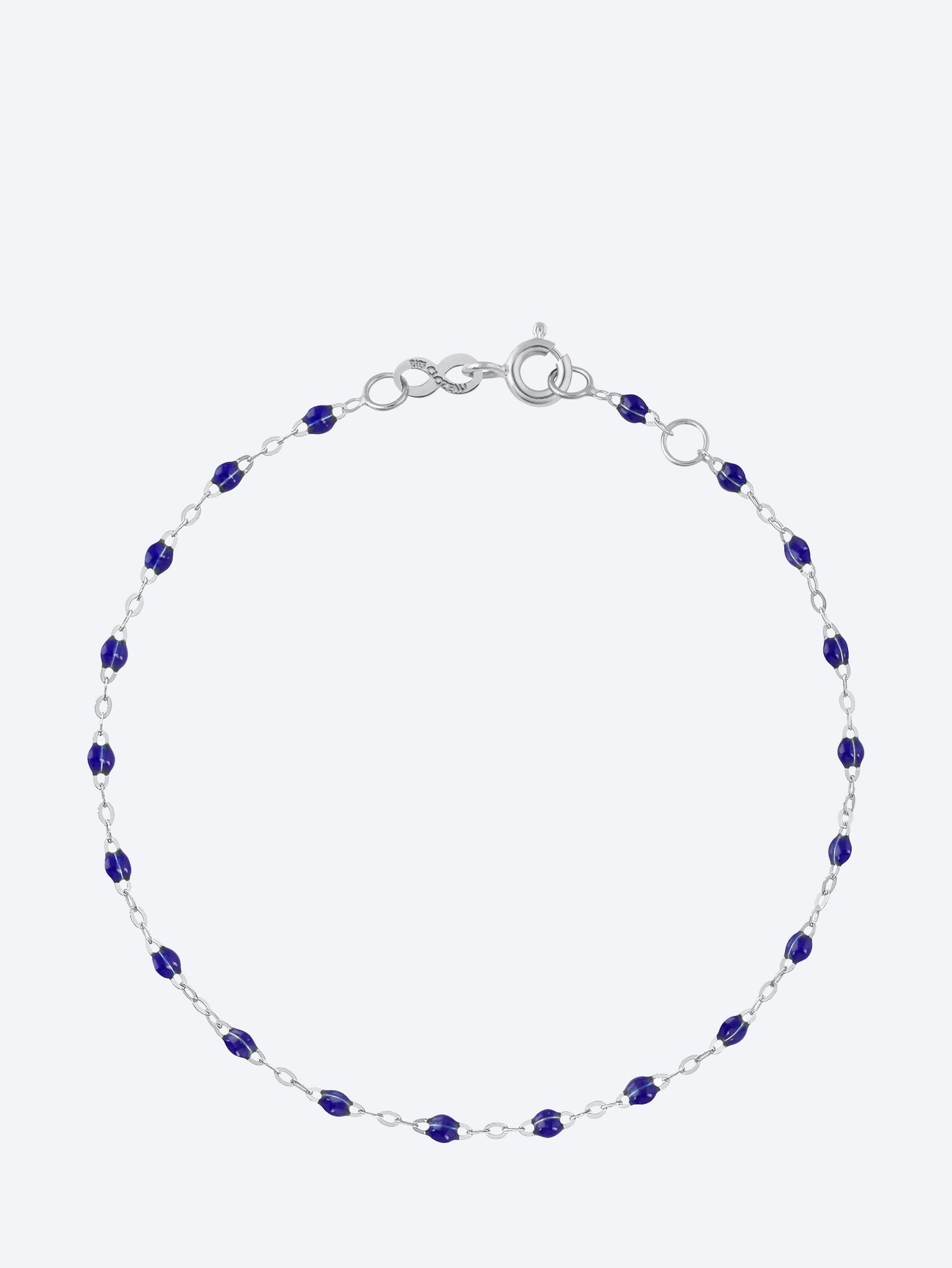Bracelet or gris resine prusse 17 cm 1