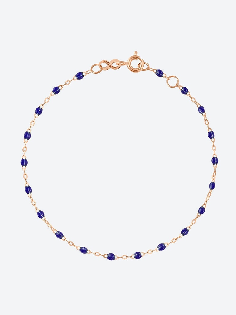 Bracelet or rose bleu de prusse 17 cm 1