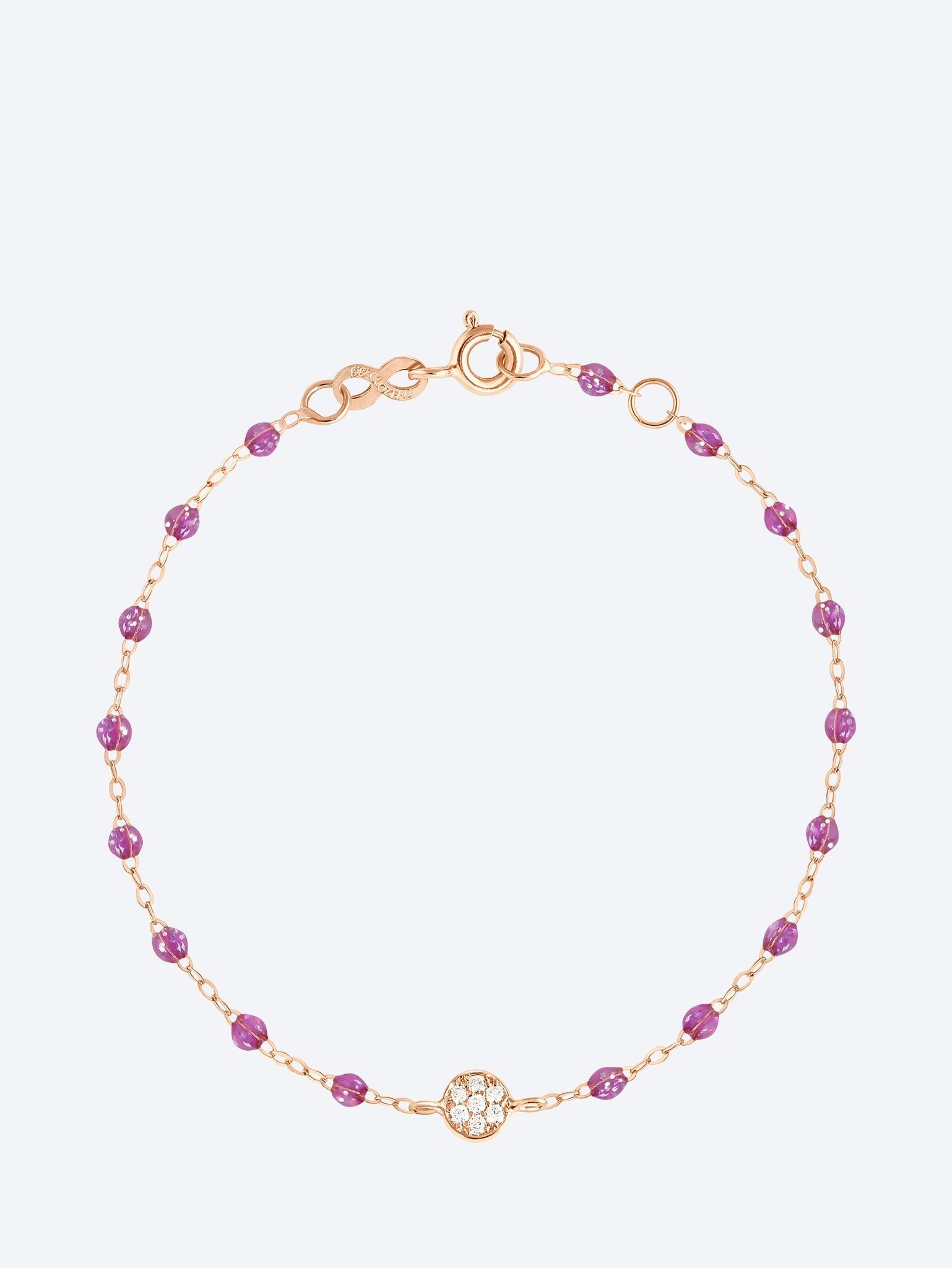 Armband oder rosa Diamant-Puce-Harz-Galaxie 17 cm 1