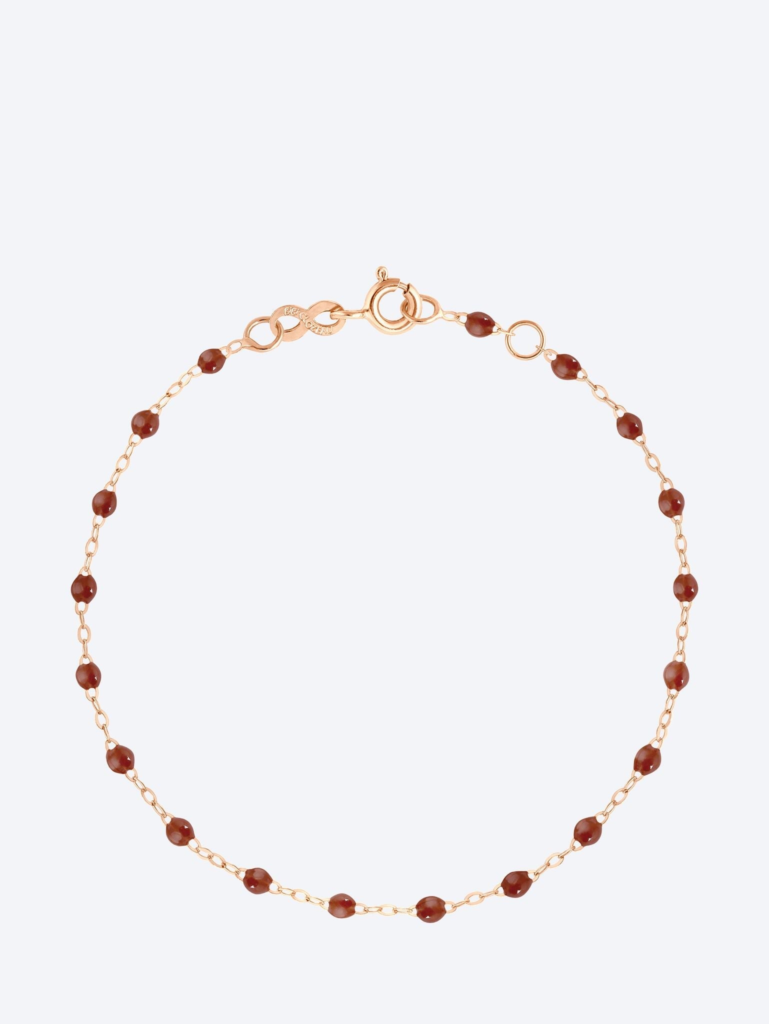 Bracelet ou résine rose moka 19 cm 1