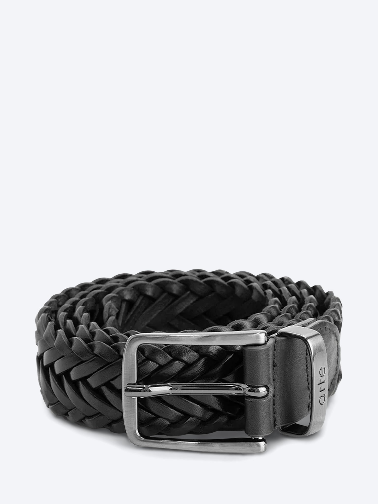 Braided leather belt 1