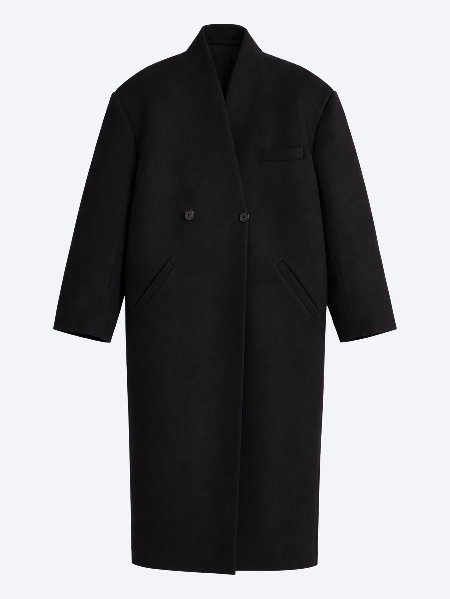 Manteau sans col Brea 1
