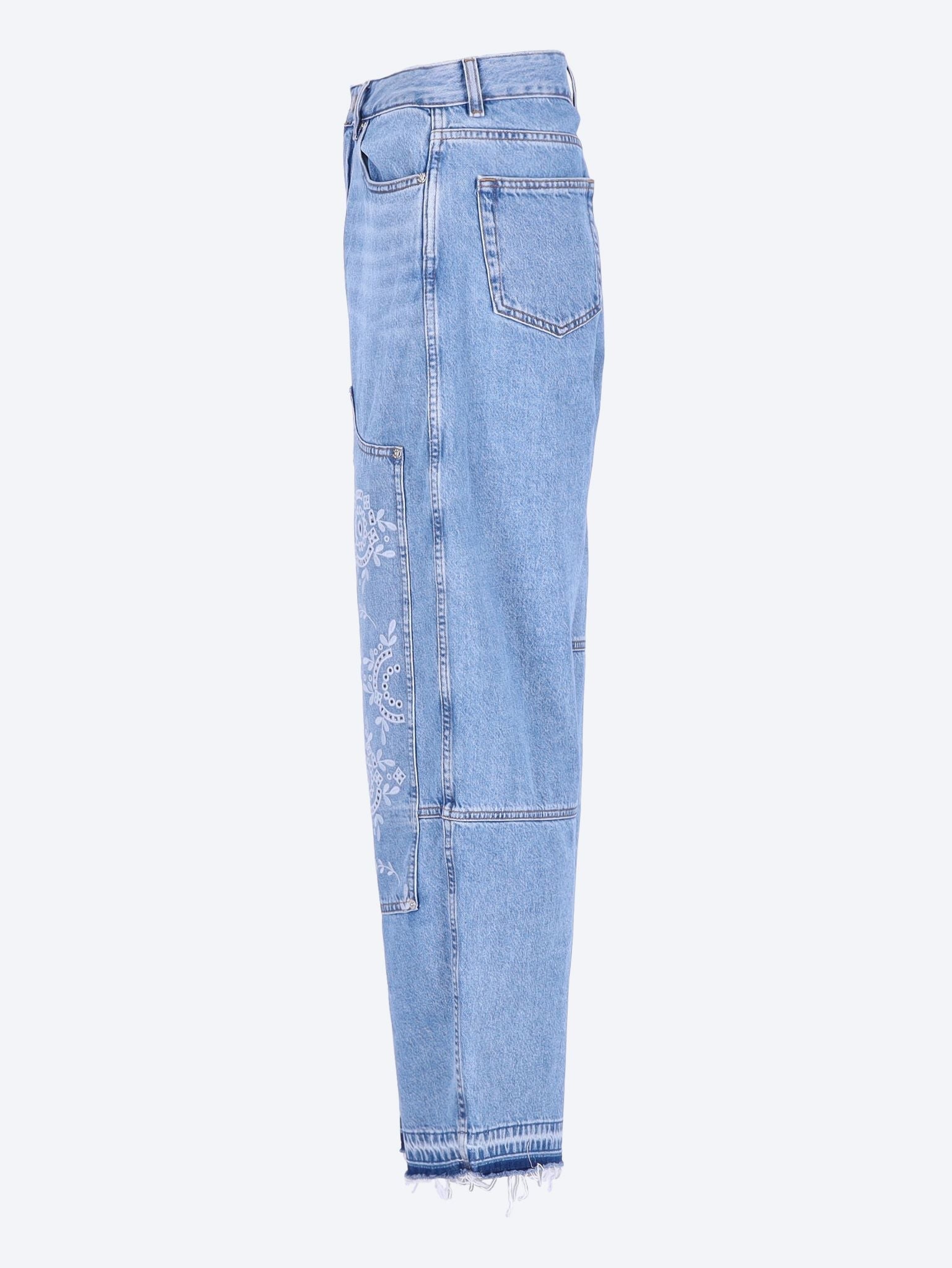 Broderie anglaise carpenter jeans 2