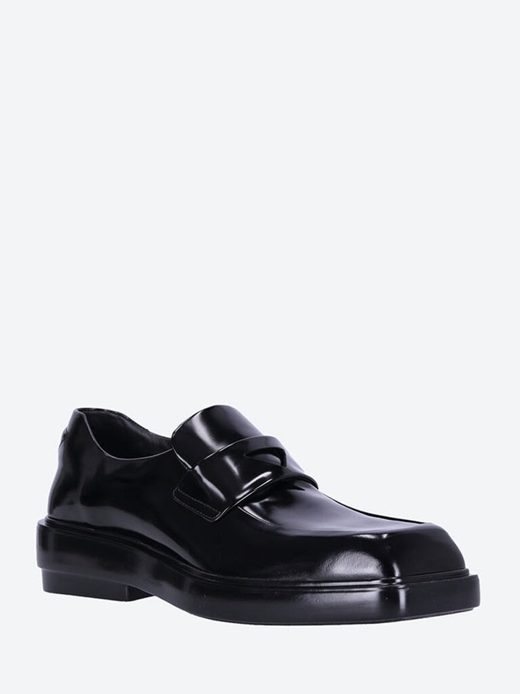 Brushed leather loafers 2