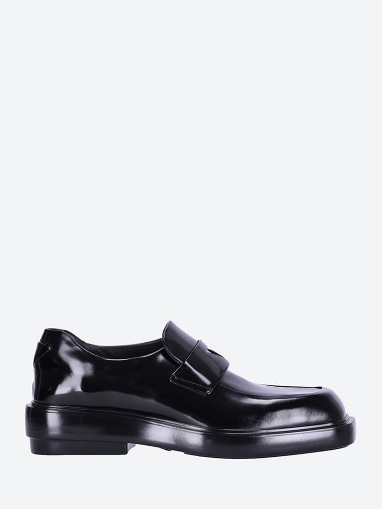 Brushed leather loafers 1
