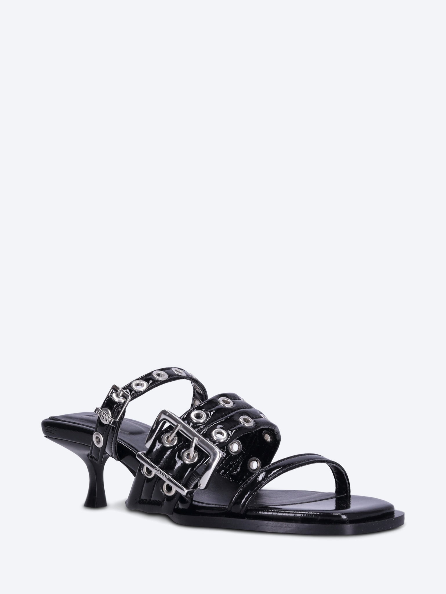 Buckle strap mules 2