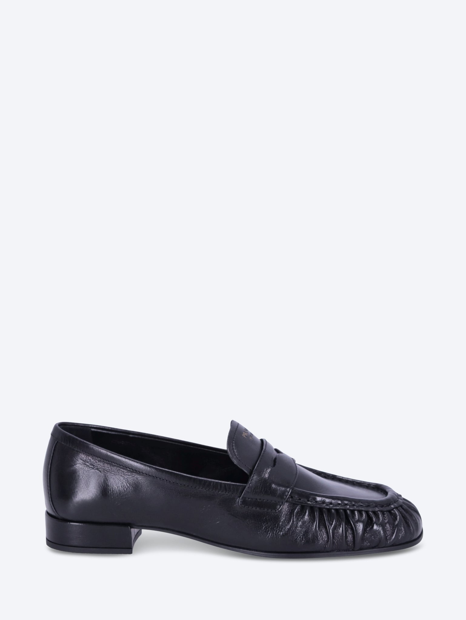 PRADA WOMEN-SHOES LOAFERS Buffalo leather loafers - Main Image
