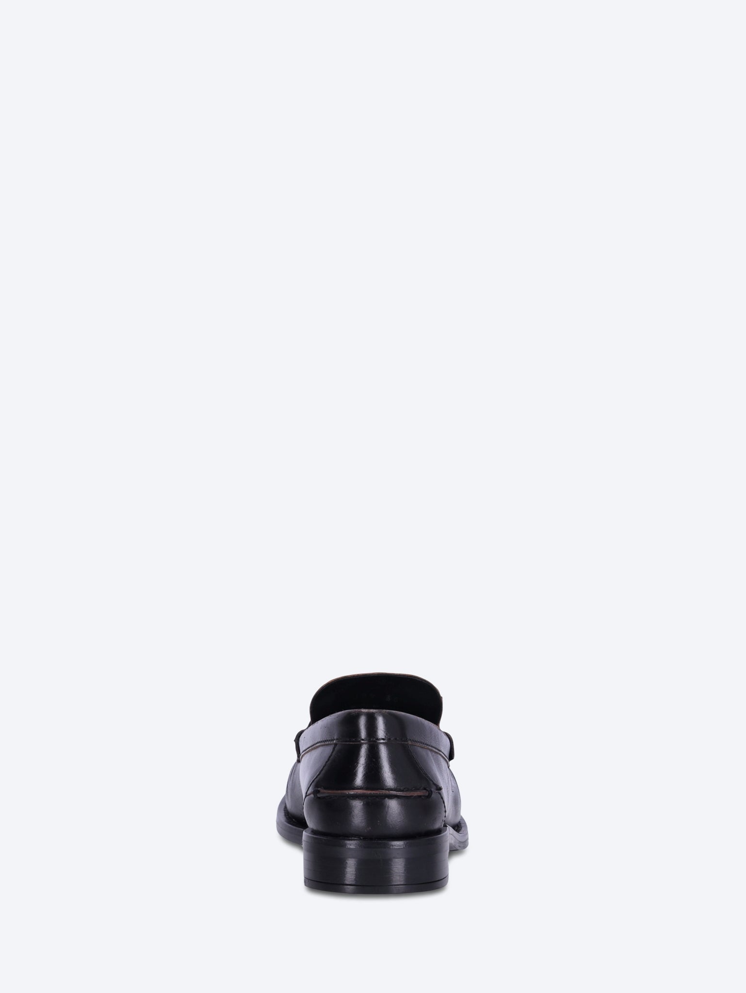 Calf old leather loafers 5