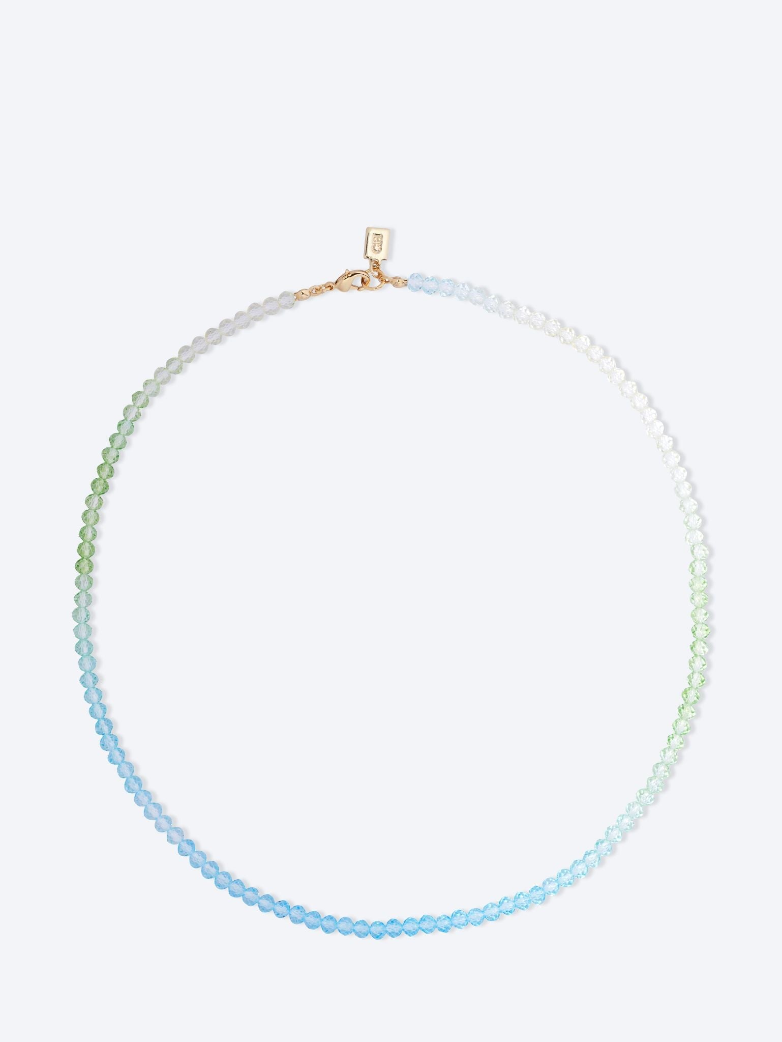 Zuckerwatte-Halskette, blau-mintfarben 1