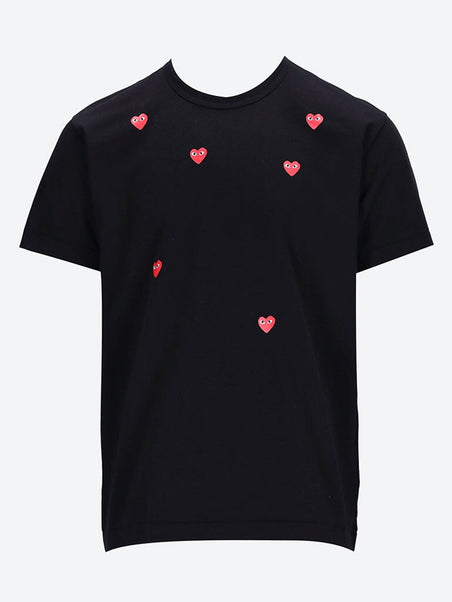Cdg play many heart t-shirt
