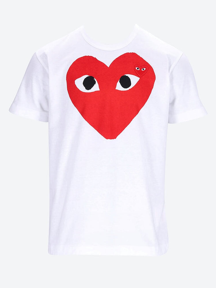 Cdg play t-shirt red heart 1