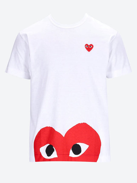 Cdg play t-shirt red heart