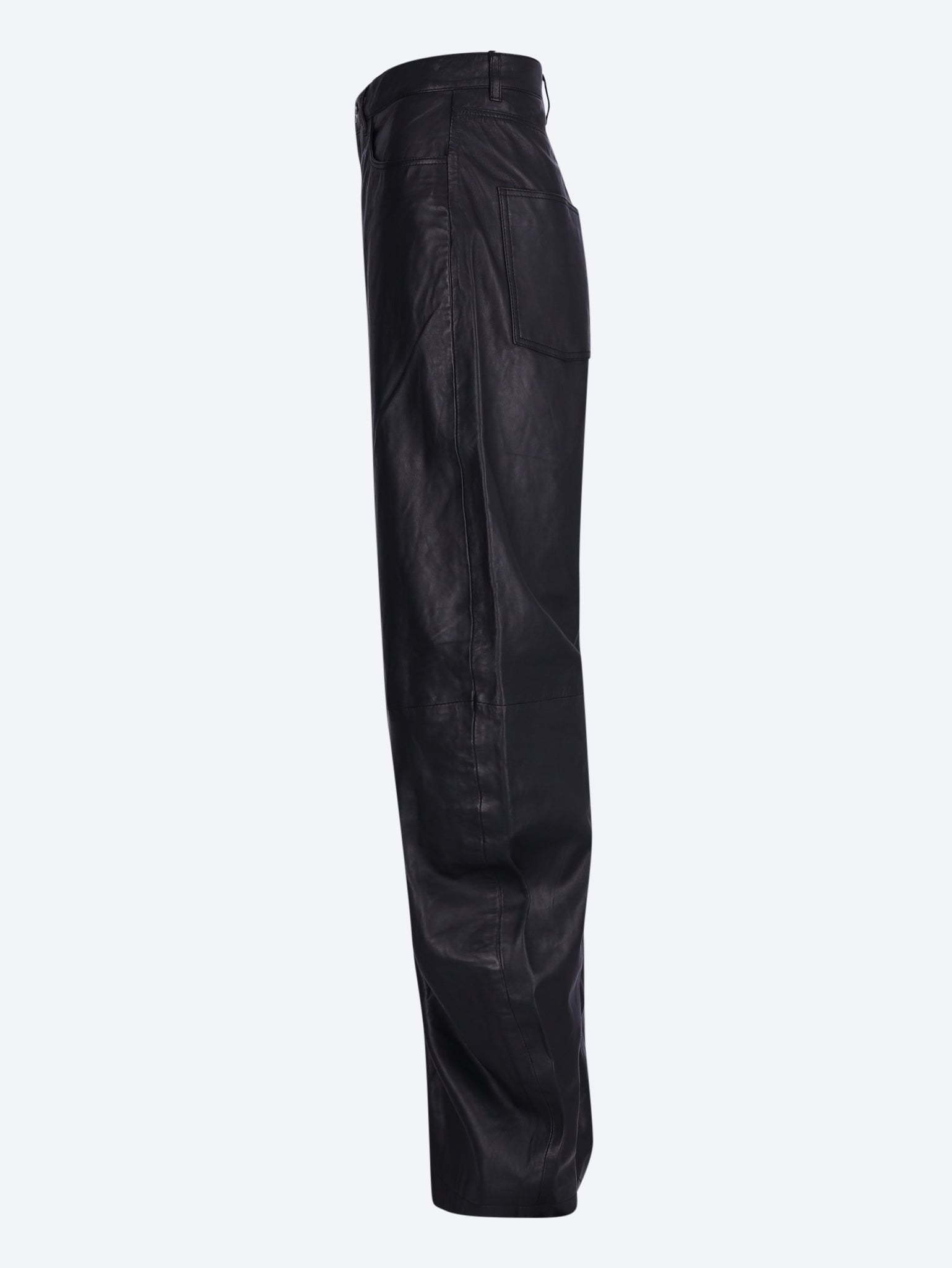 Cela barrel leg leather pants 2
