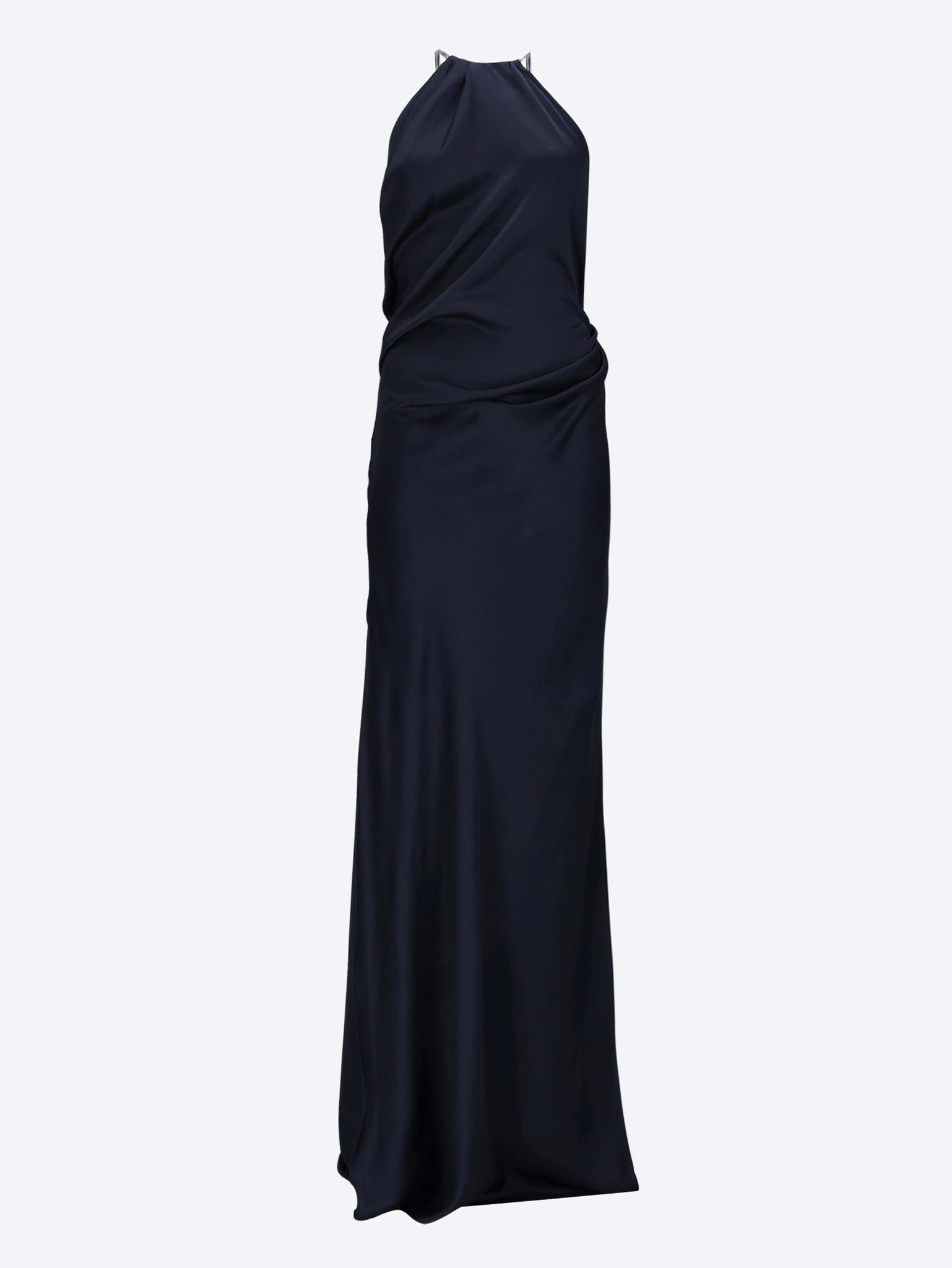 Chain detail halter gown 1
