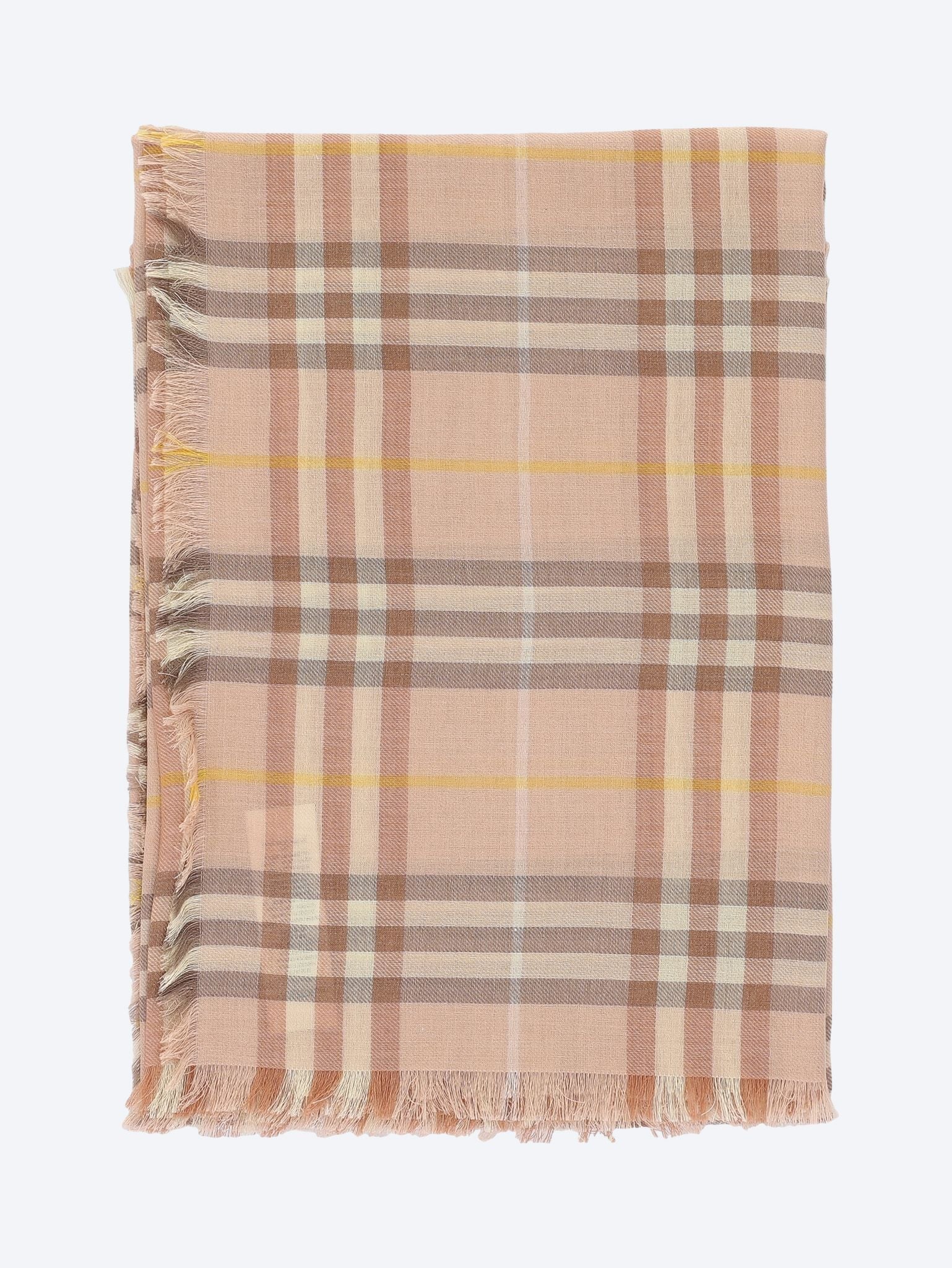 Check cashmere scarf 1