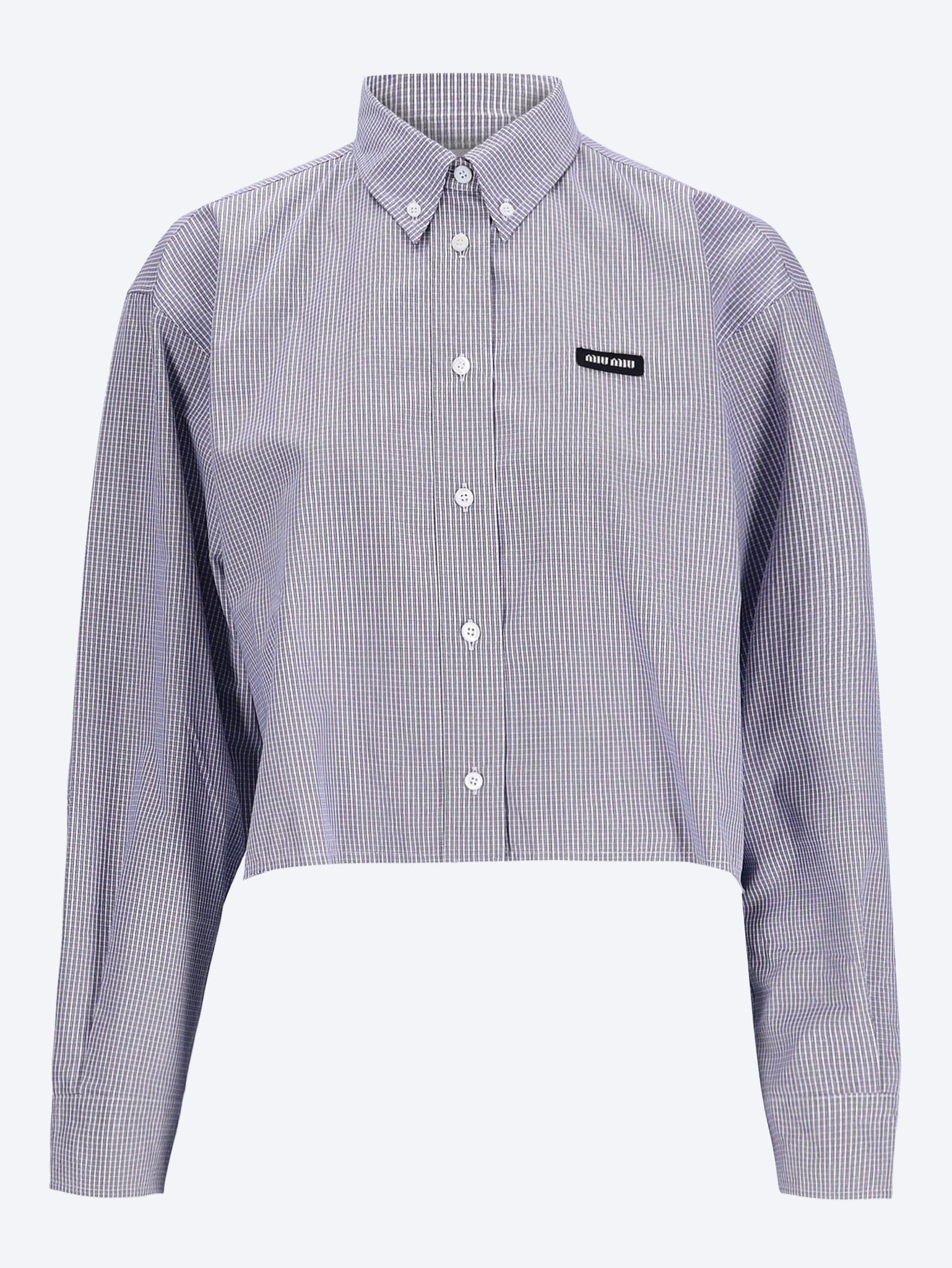 Checked poplin shirt 1