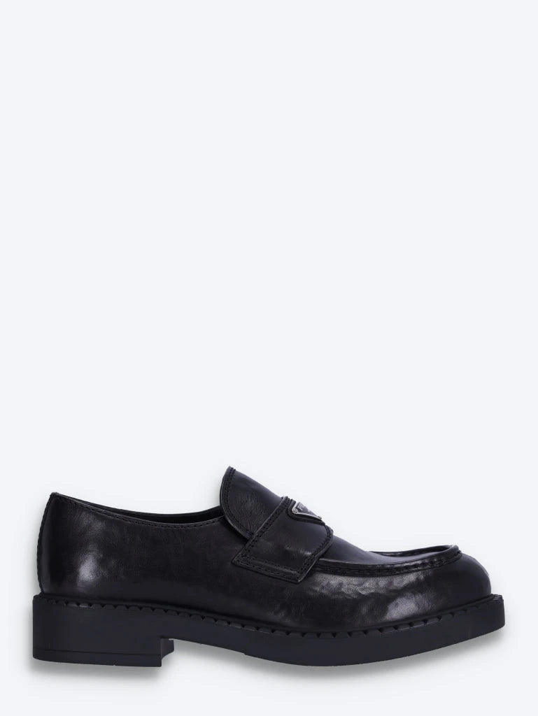 Mocassins en cuir brossé chocolat 1