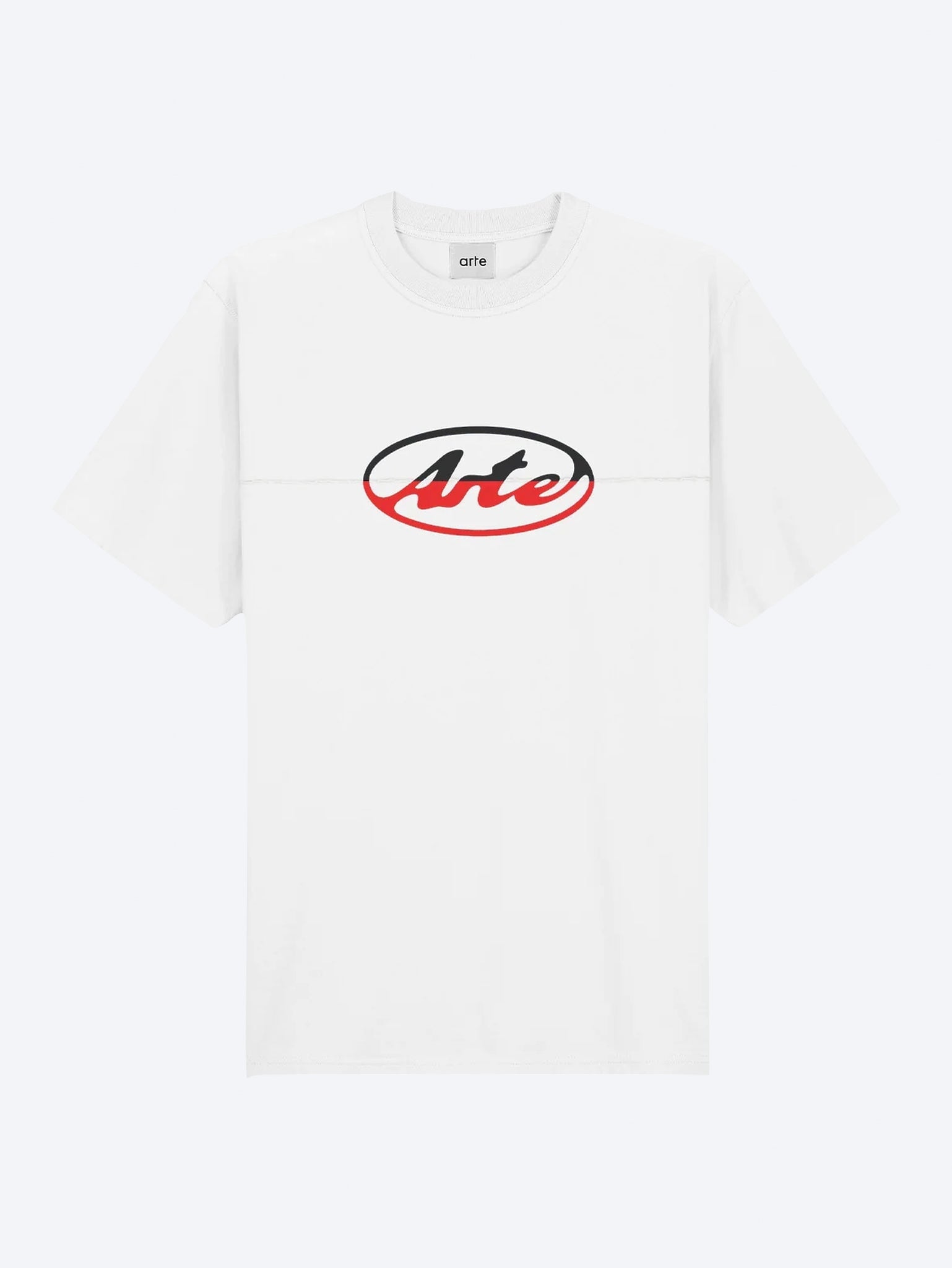 Circle logo cut t-shirt 1