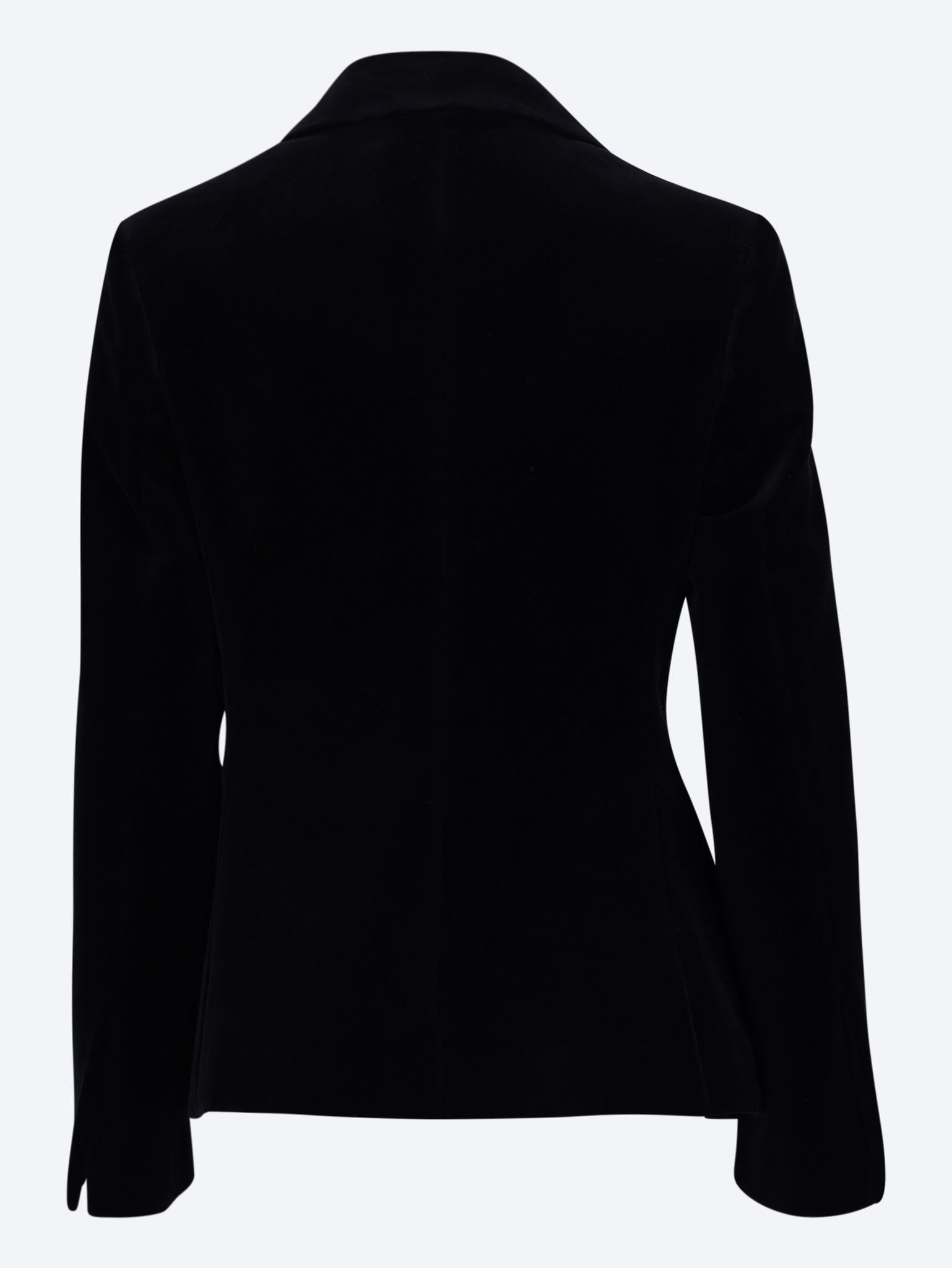Blazer ajusté classique en velours 3