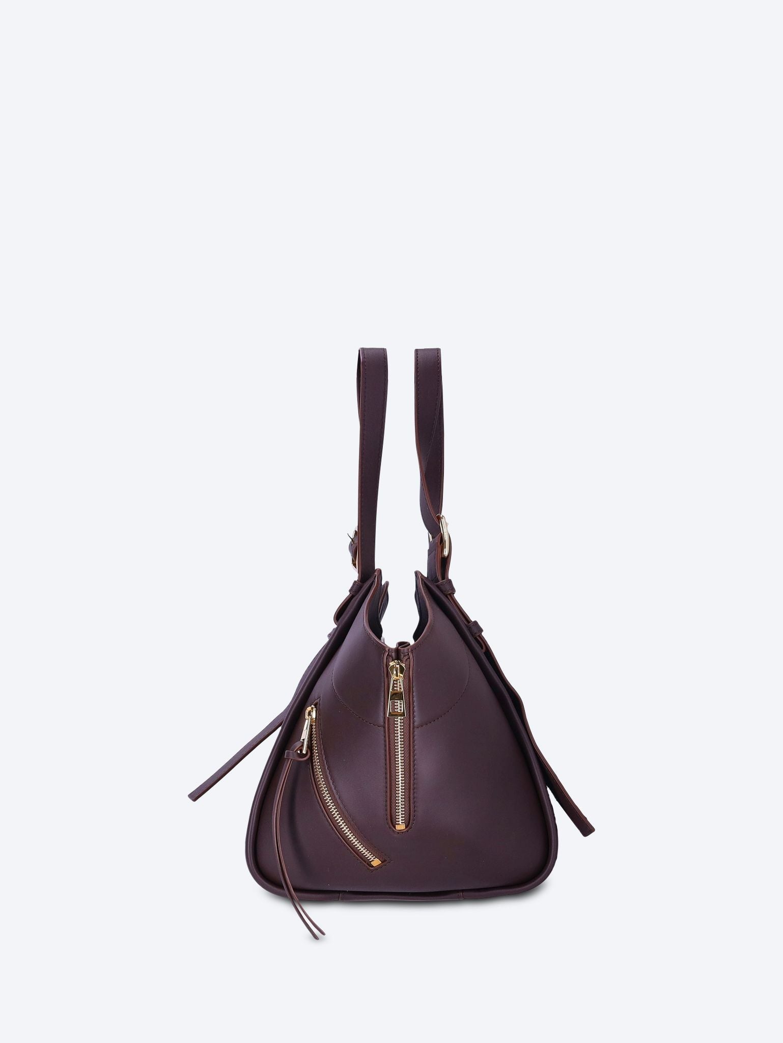 Classic leather hammock flip bag 4