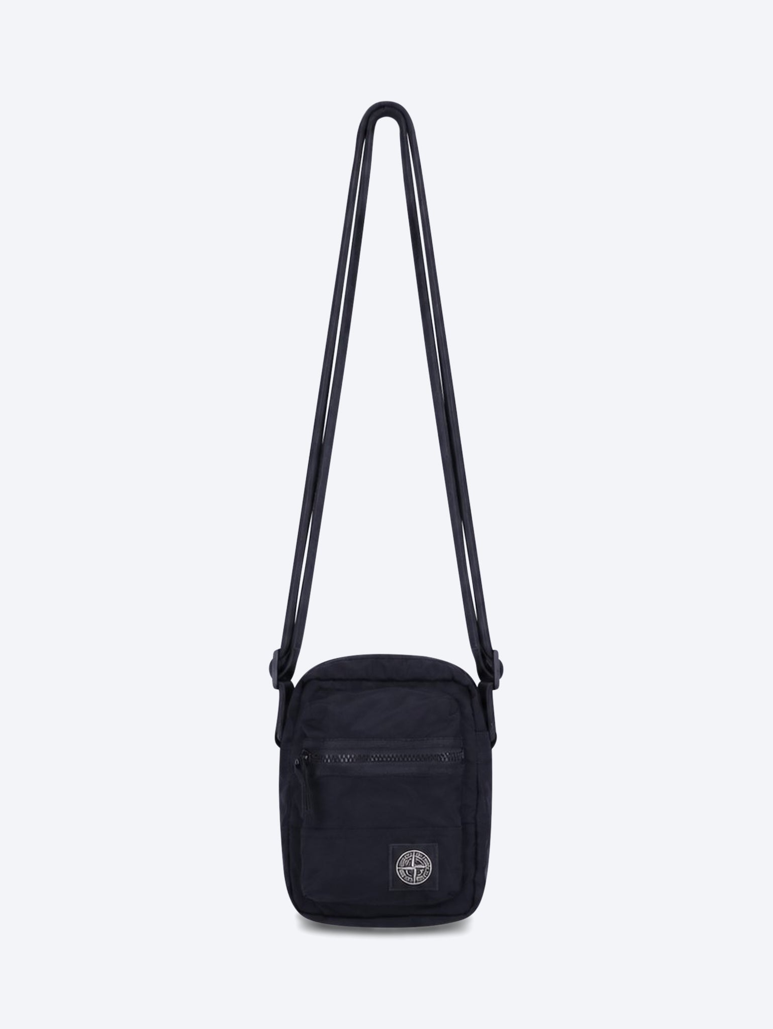 Coated nylon metal cross body bag 1