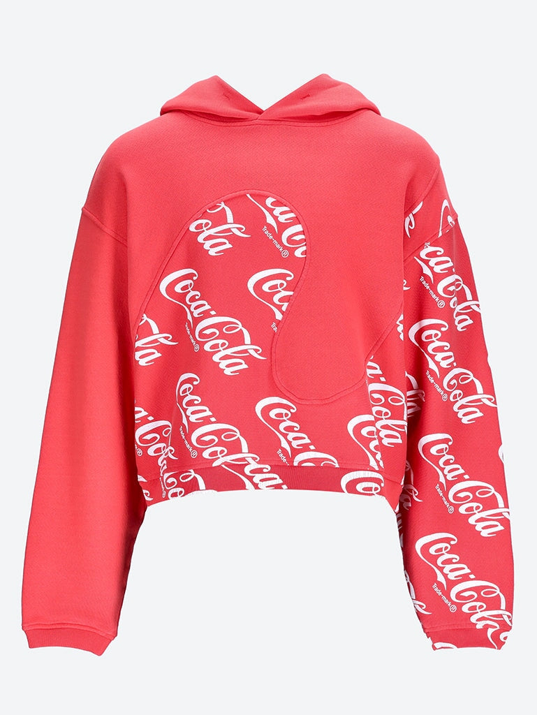 Coca cola swirl hoodie 1
