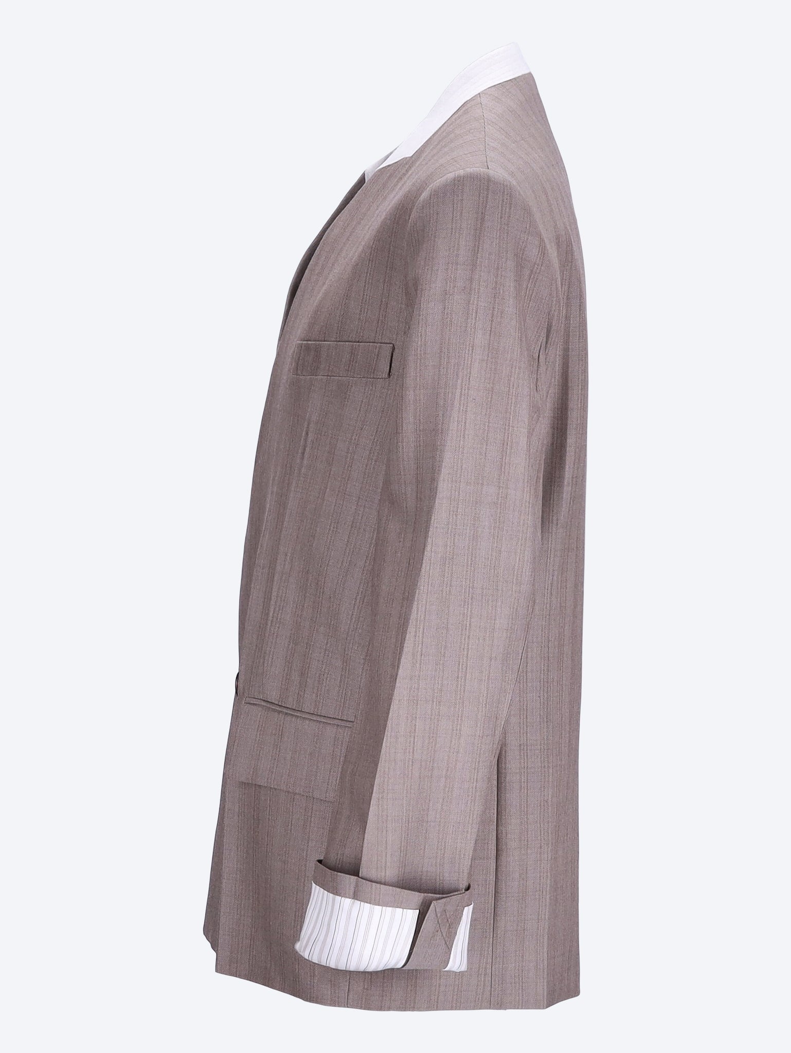Collarless folded tailored jacket 2