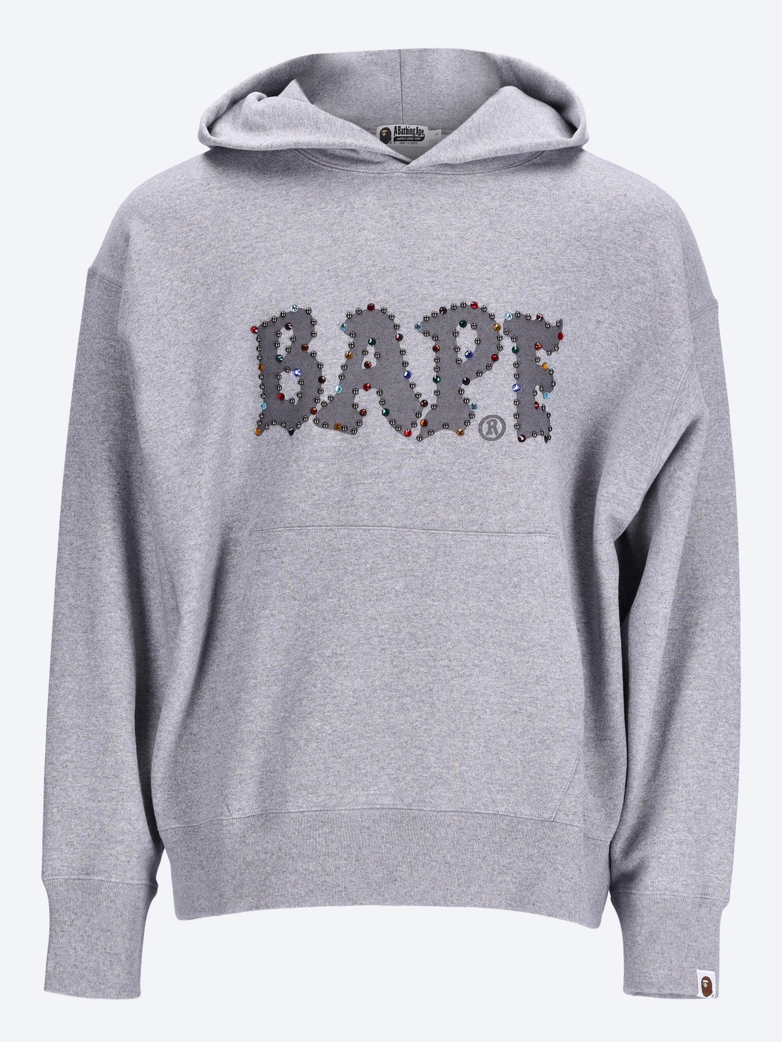 Couleur en pierre bape à sweat à sweat en ajustement détendu 1