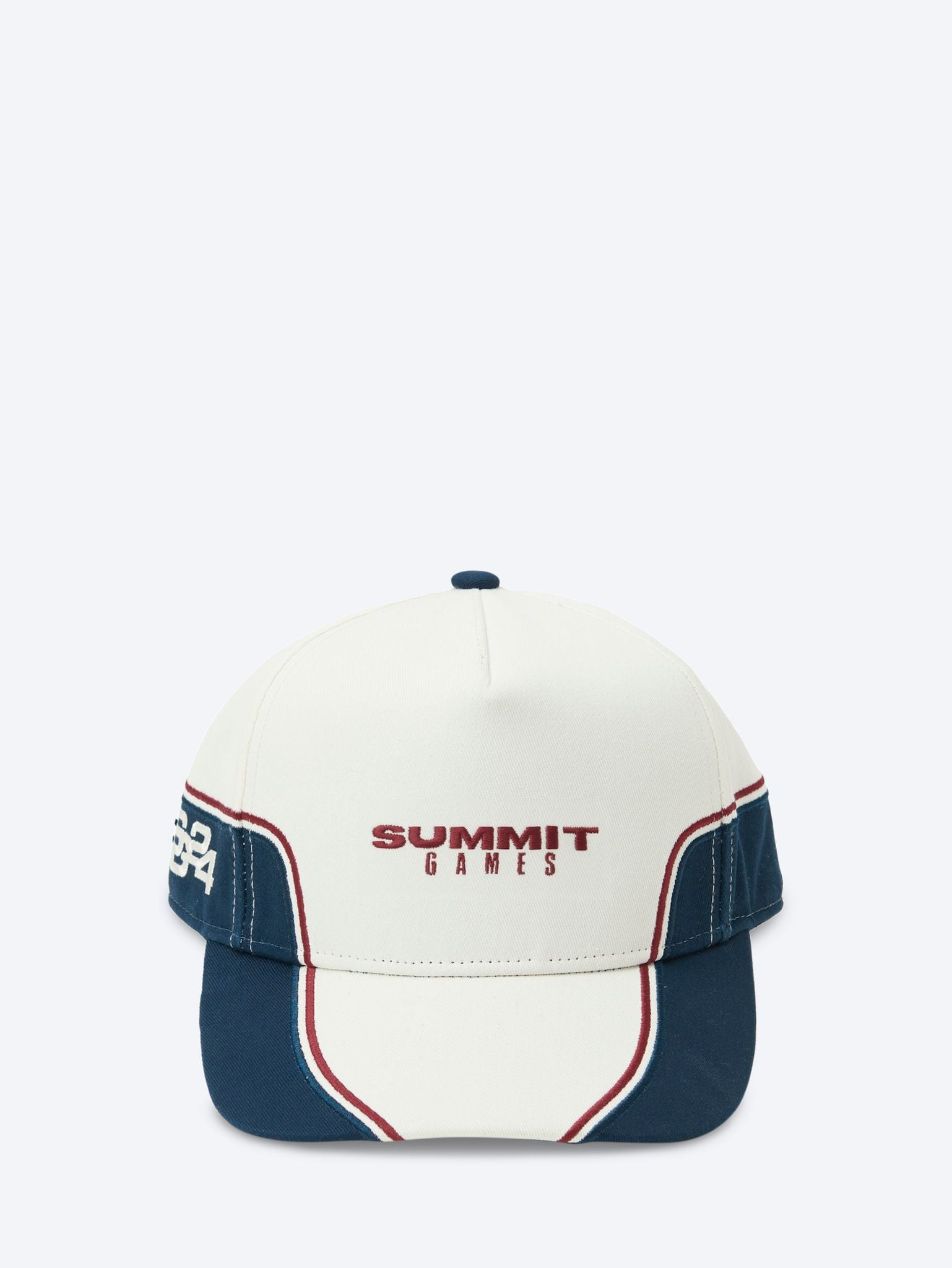 Contrast panel baseball cap 1