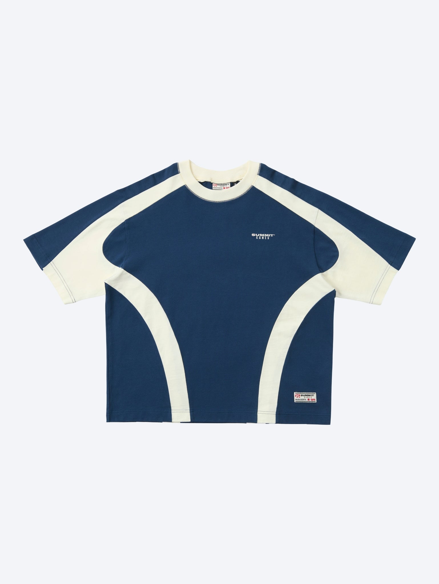 Contrast panel classic t-shirt 1
