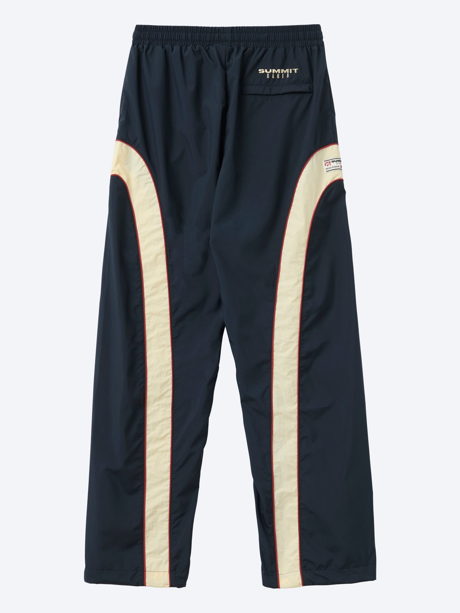 Contrast panel ripstop nylon track pants 2