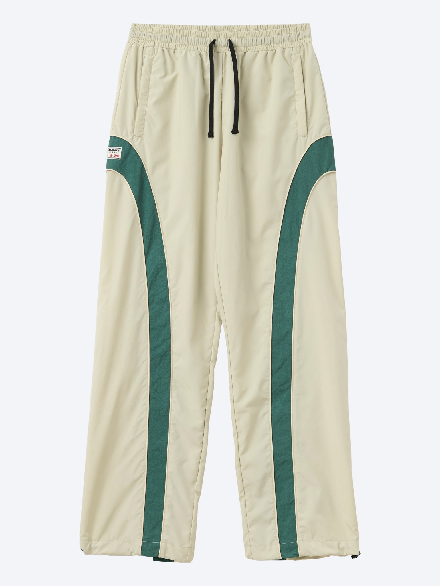 Contrast panel ripstop nylon track pants 1