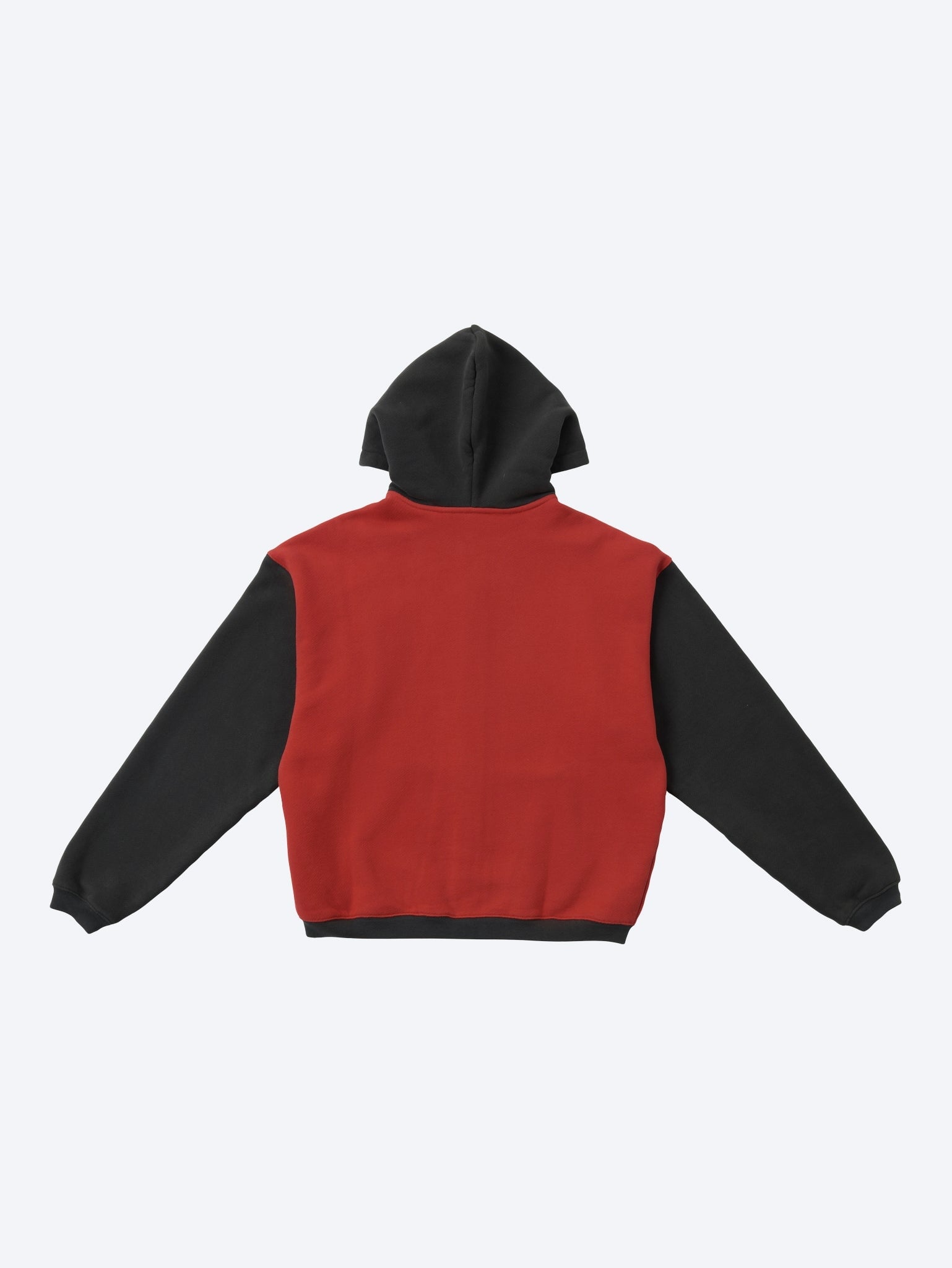 Contrast zip-up hoodie 2
