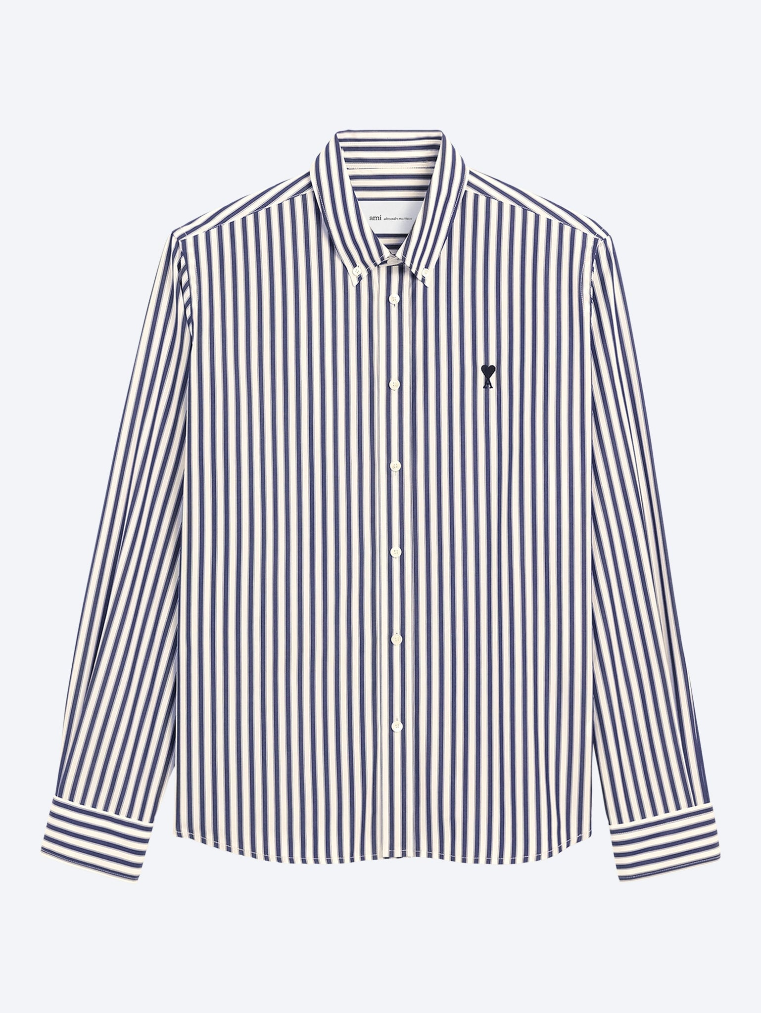 Chemise coupe classique col boutonné ami de coeur contrasté 1