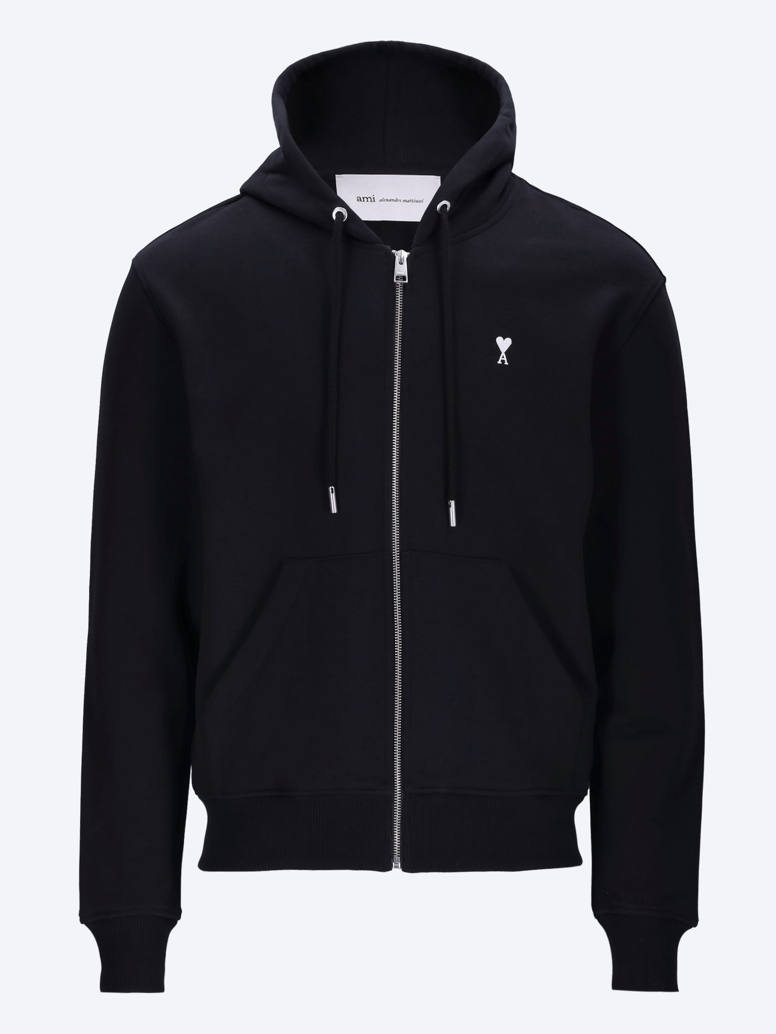 Kontrastfarbener Kapuzenpullover mit Ami-de-Coeur-Motiv 1