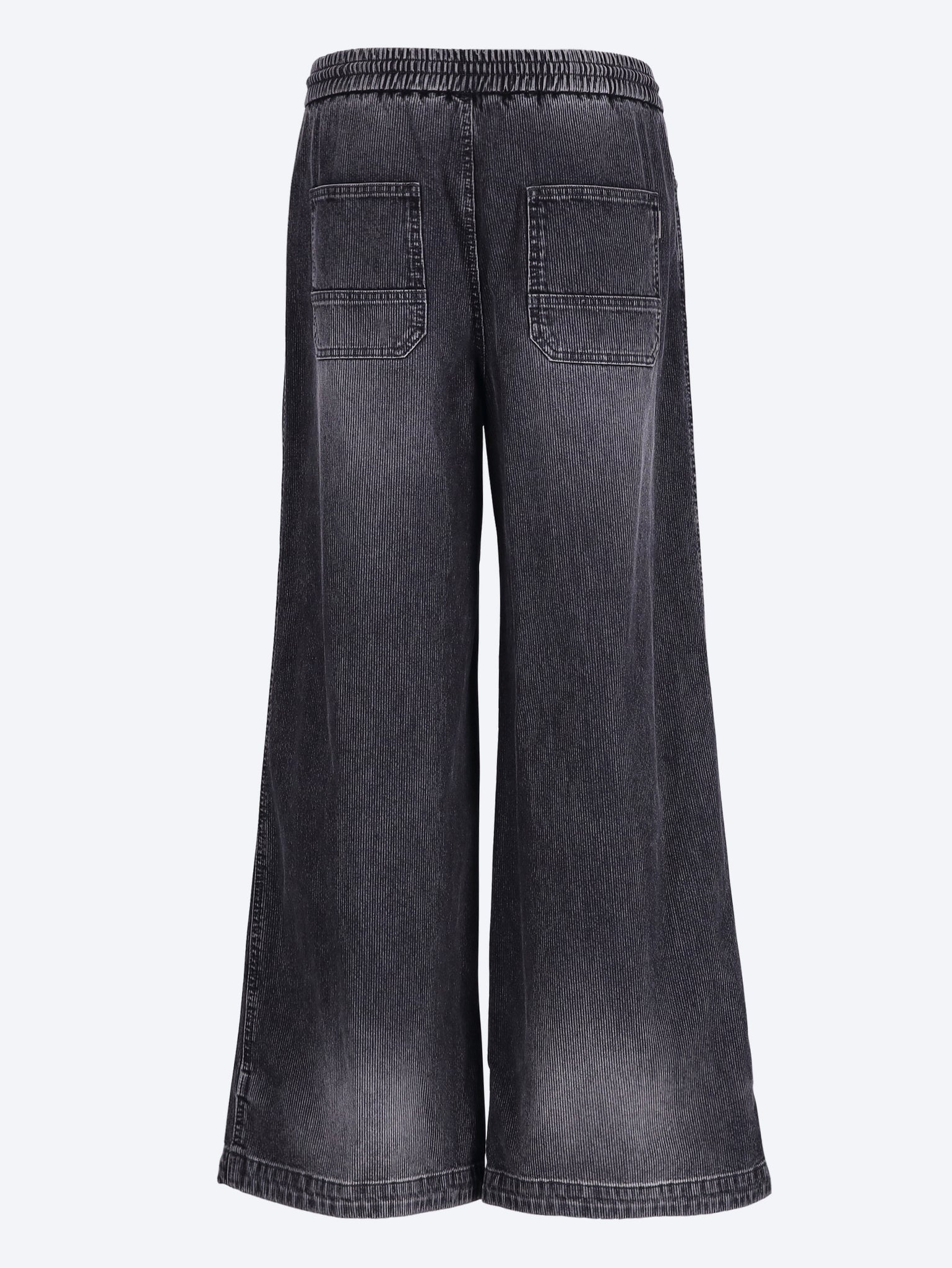 Corduroy-like denim pants 3