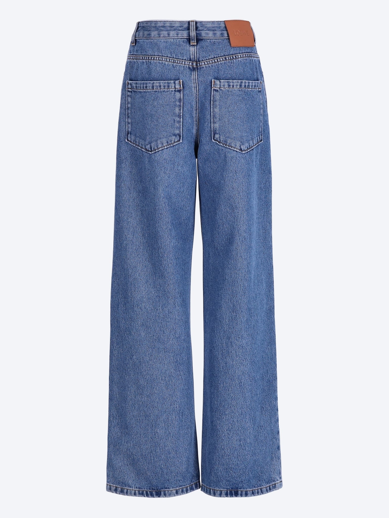 Baggy-Jeans aus Baumwolle mit Anagrammmuster 3