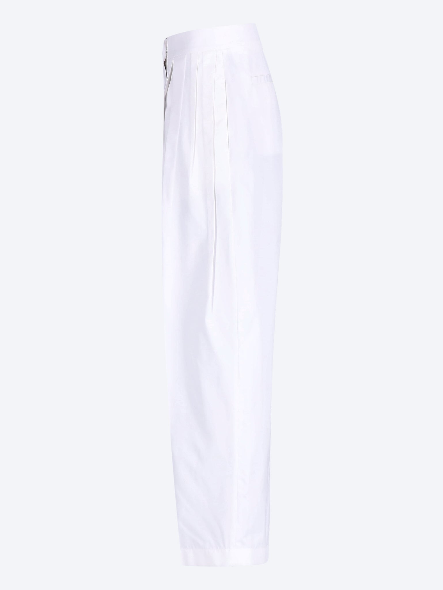 Cotton and silk poplin pants 2