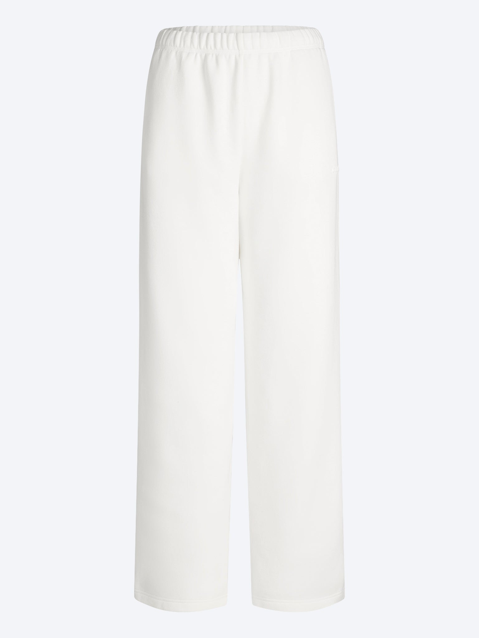 Pantalon droit classique en molleton de coton 1