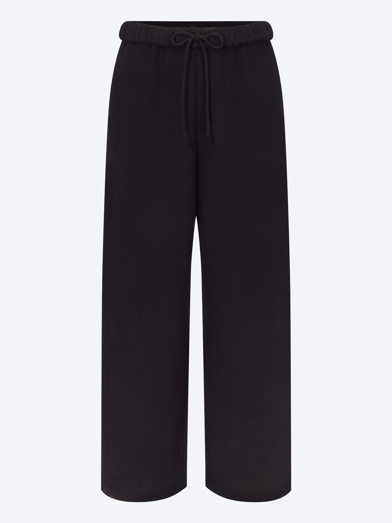 Pantalon droit classique en molleton de coton 1