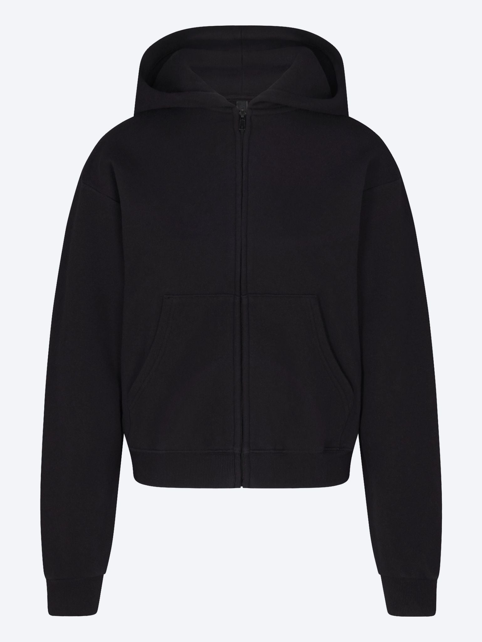 Sweat zippé classique en coton molletonné 1