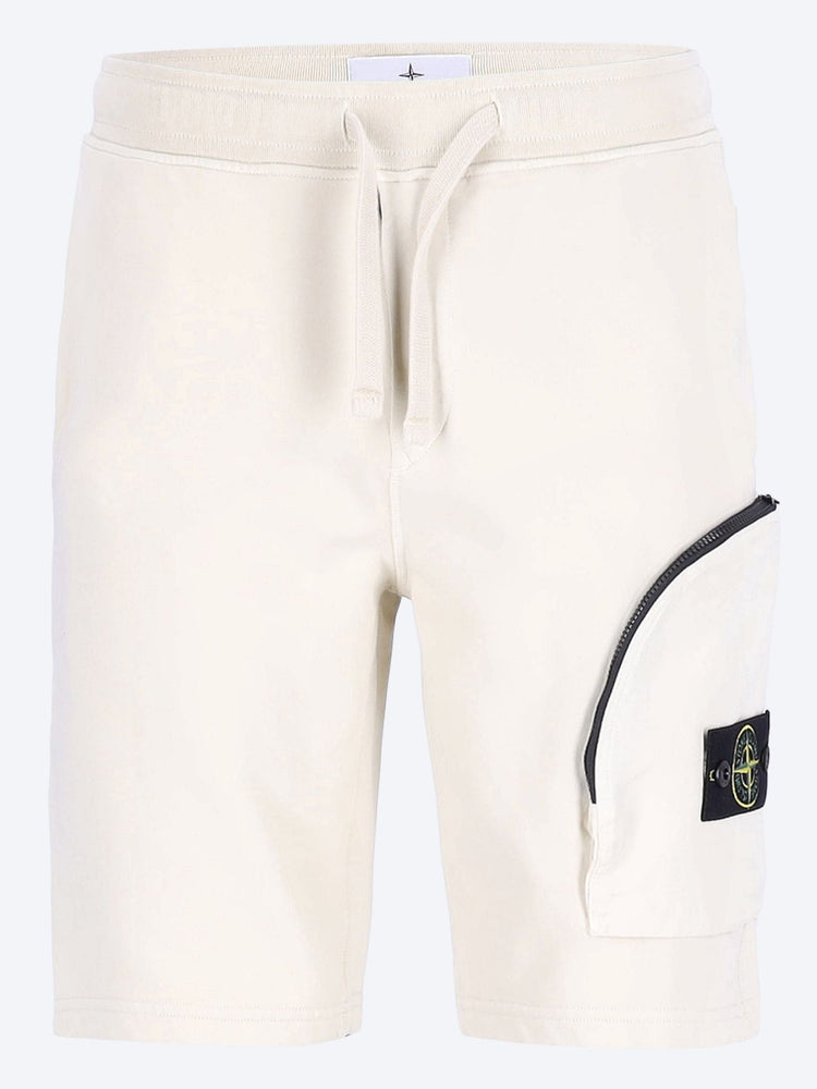 Cotton fleece, garment dyed shorts 1