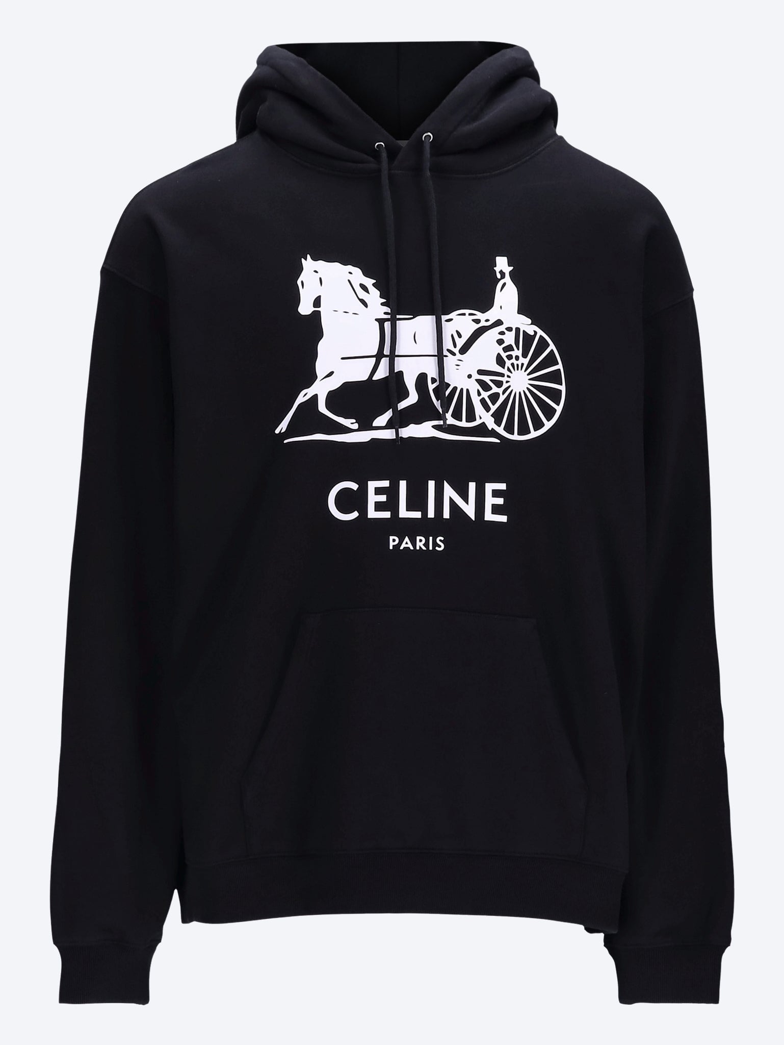 Cotton fleece relaxed hoodie 1