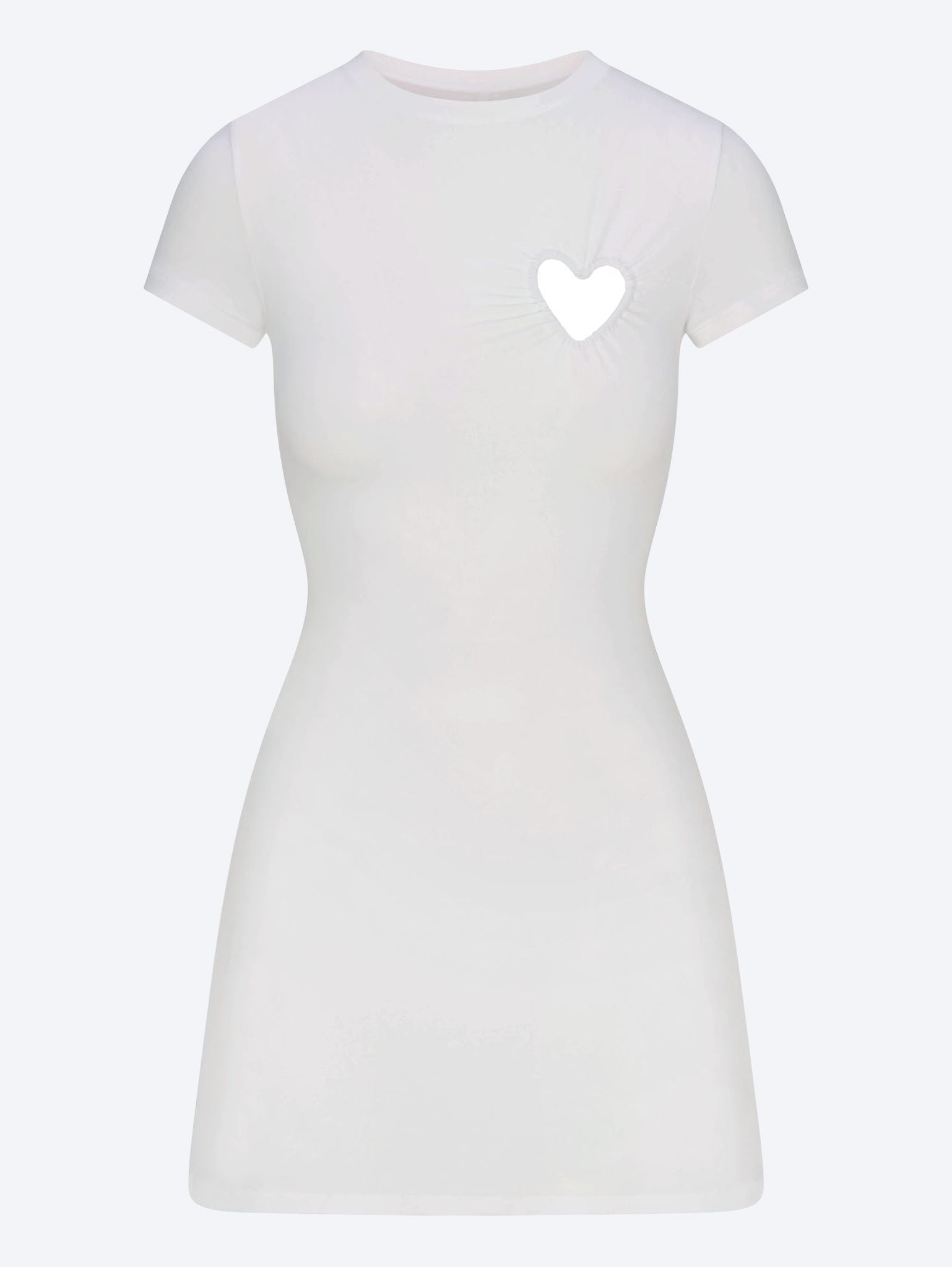Robe coeur en maillot de coton 1