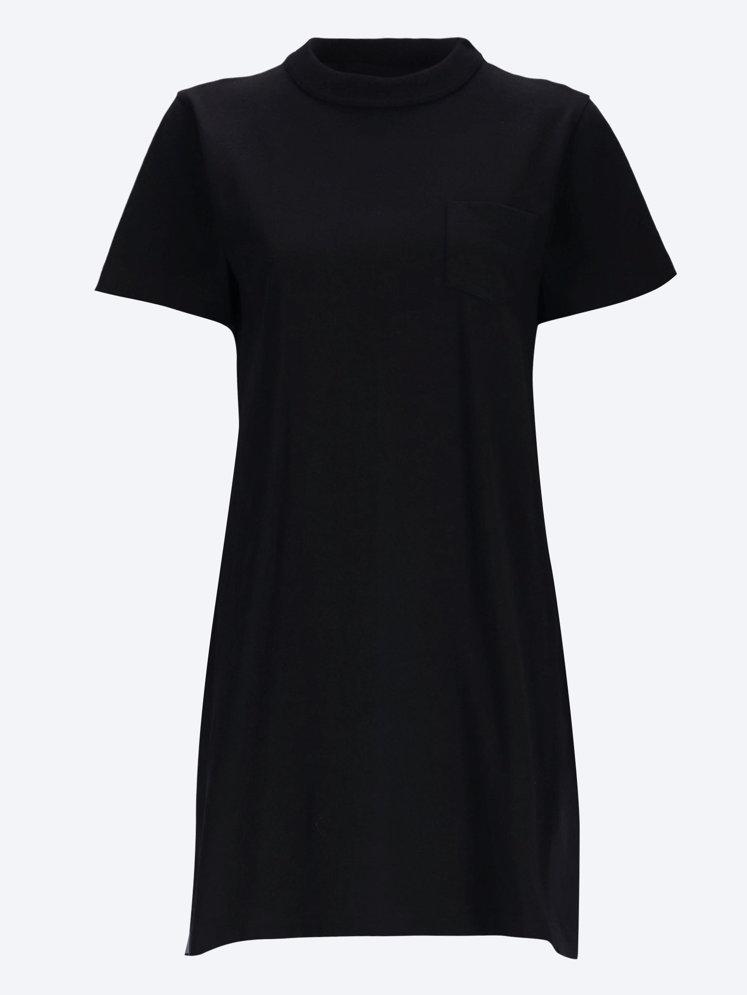 Cotton jersey x nylon twill dress 1